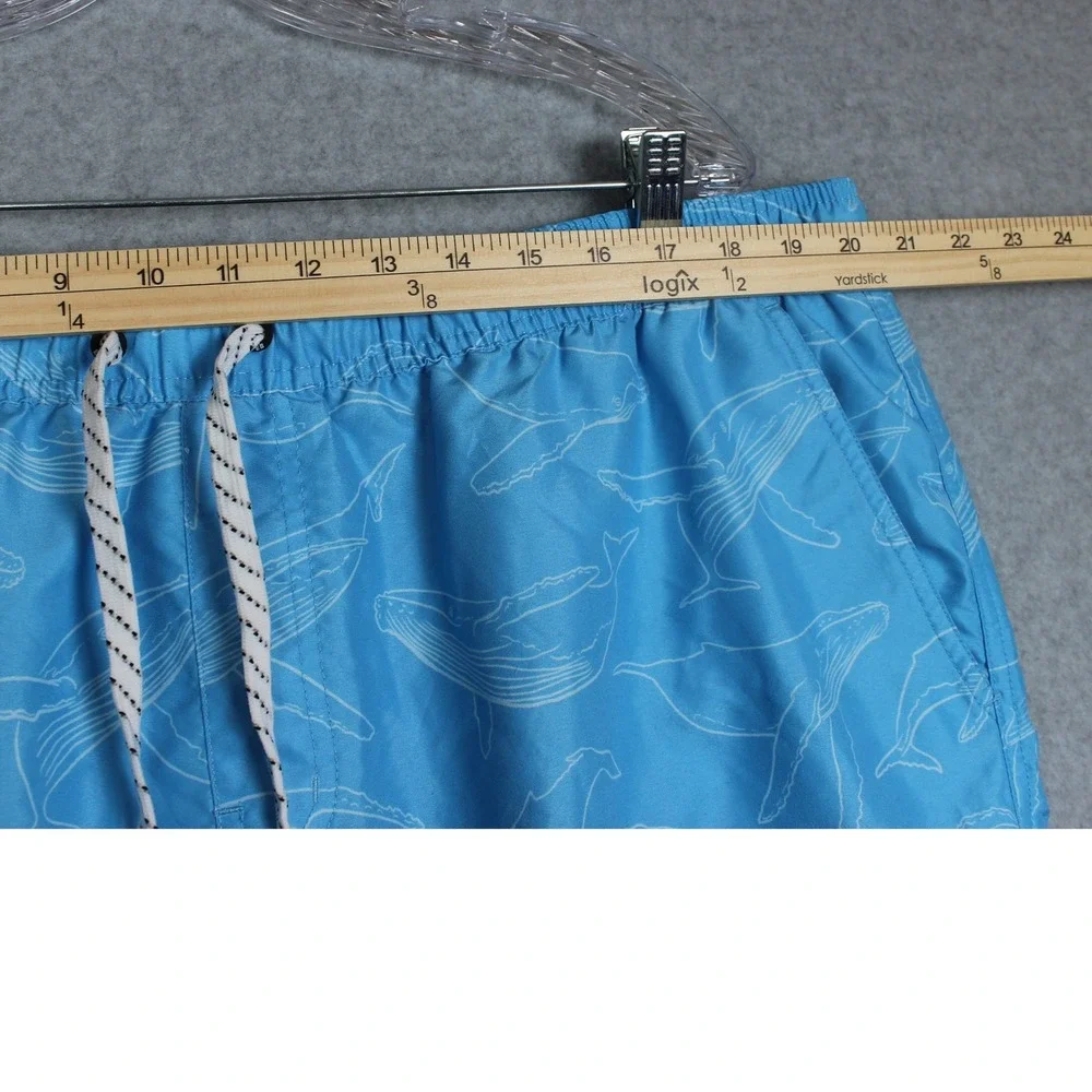 Eddie Bauer 2XL Mens Whale SPF 50+  Blue Volley‎ Swim Trunk